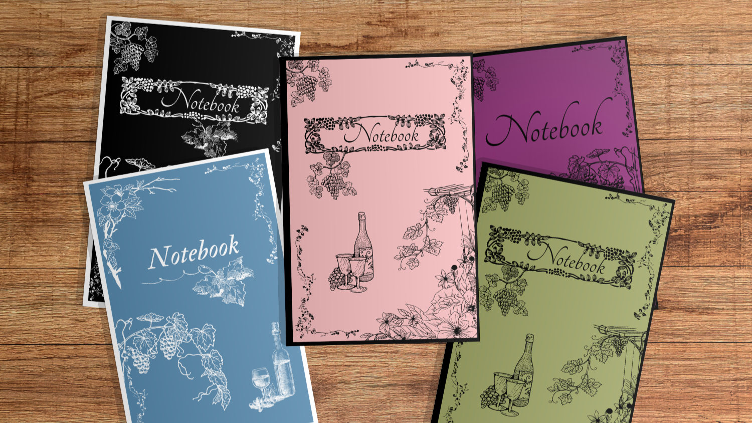 Wine Themed Notebooks